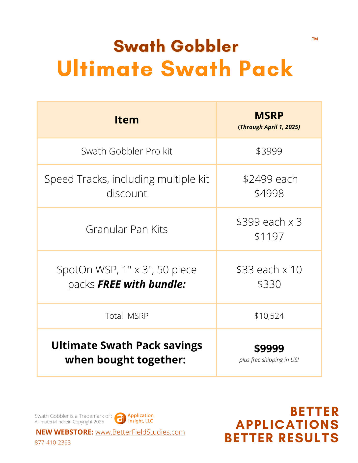 Ultimate Swath Pack