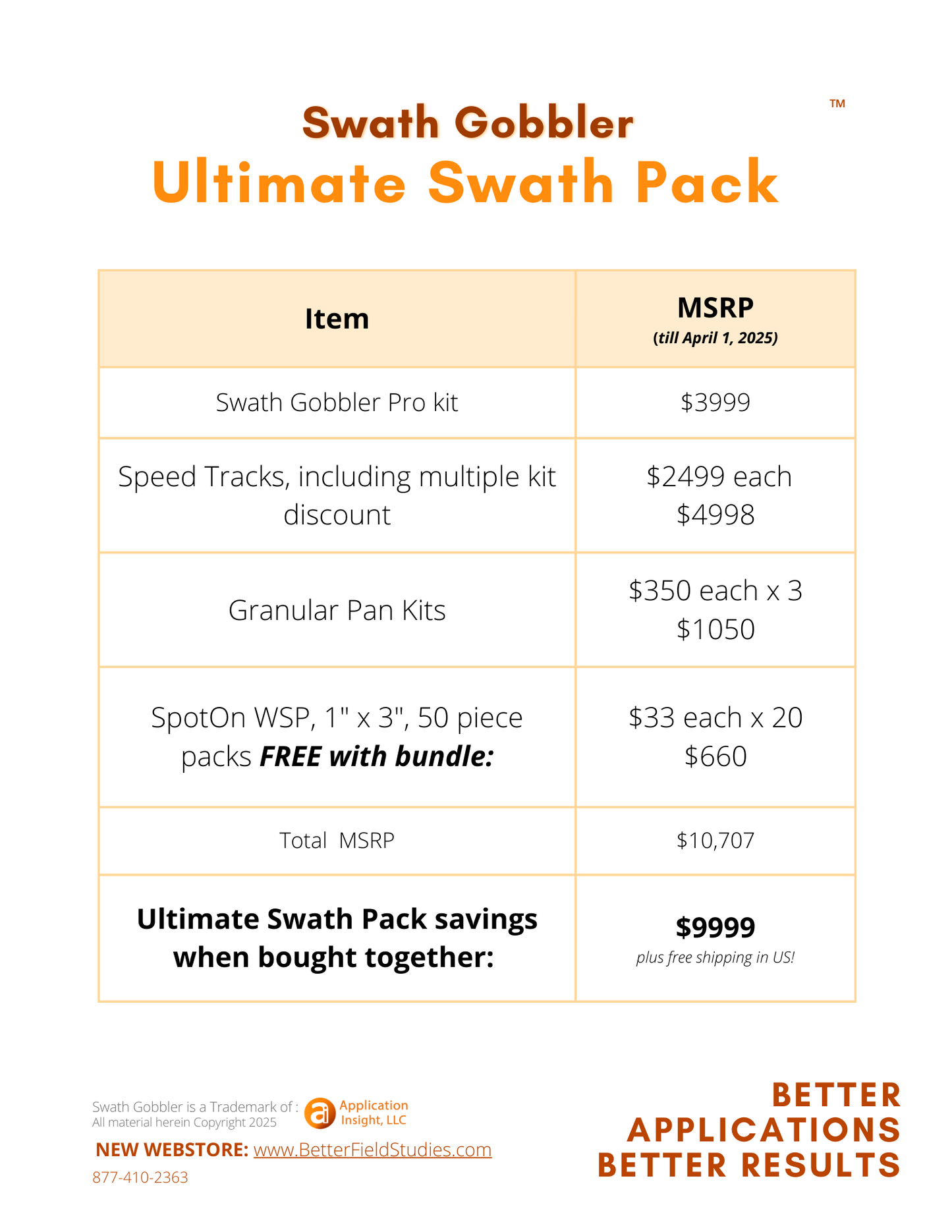 Ultimate Swath Pack